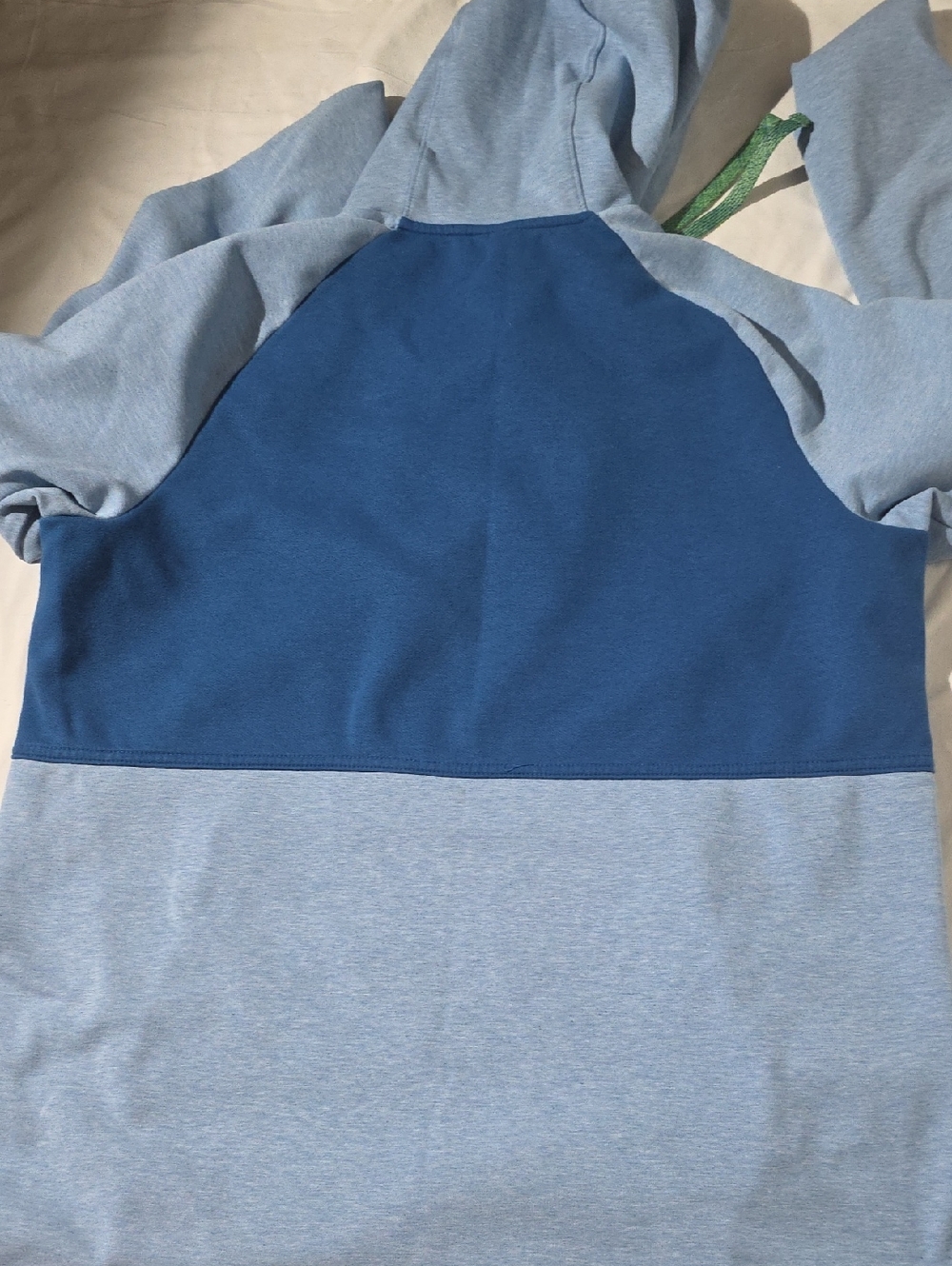 Nike Therma Fit Men's Two-Tone Blue Pullover Hoodie with Neon Trim Size L - Picture 12 of 13